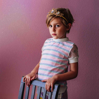 Bailey and Ava Chloe Princess Crown - Clear Tiara | Baby Riddle