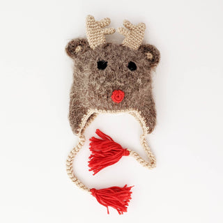 Rudolph Reindeer Beanie Hat for Baby & Kids