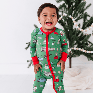 Cozy with the Classics Bamboo Convertible Footie Romper - PRE-ORDER Kiki + Lulu Size: 0-3 Months