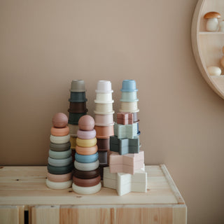 Stacking Rings ToytoysMushieColor: Rustic