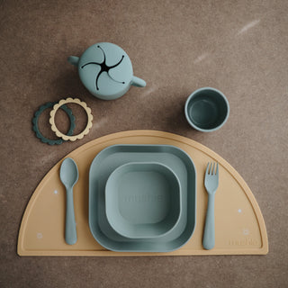Square Dinnerware Plates, Set of 2DinnerwareMushieColor: Blush