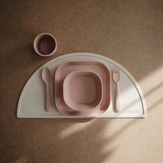 Square Dinnerware Plates, Set of 2DinnerwareMushieColor: Blush