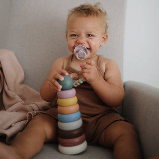 Stacking Rings ToytoysMushieColor: Rustic
