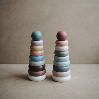 Stacking Rings ToytoysMushieColor: Rustic