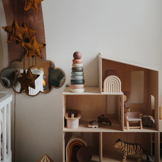 Stacking Rings ToytoysMushieColor: Rustic