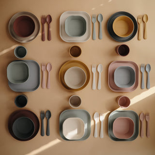 Square Dinnerware Plates, Set of 2DinnerwareMushieColor: Blush