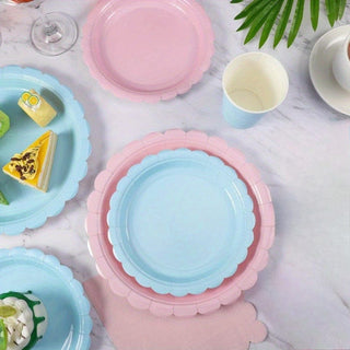 Gender Reveal Party Supplies Set - Plates, Napkins, Cups Party Supplies Baby Riddle