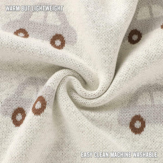 100% Cotton Luxury Knit Car Swaddle Blanket Bleu La La Color: Cars - Pink