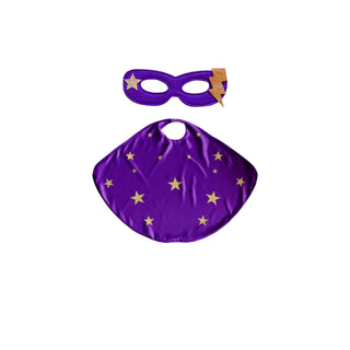 Bailey and Ava Superhero Star Power Cape Set - Purple | Baby Riddle