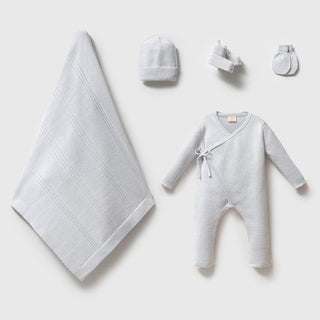 Blue Organic Cotton Newborn Set - 5 Pieces 5 pcs newborn set Honey and Hive Size: 0-3M