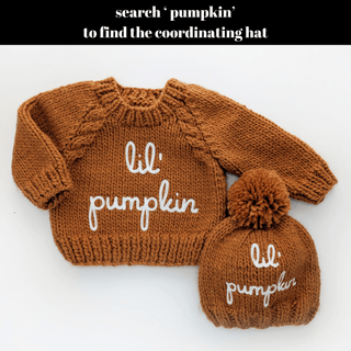 Lil' Pumpkin Sweater for Baby & Toddler Huggalugs Size: 0-6 months