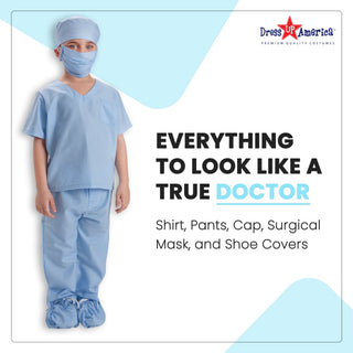 Nurse Costume, Blue - Kids Dress Up America
