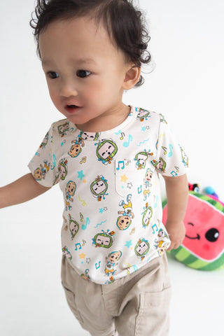 Dream Big Little Co x CoComelon JJ Musical Melon Dream Pocket TeeThe Dream Pocket TeeDREAM BIG LITTLE COSize: 6-12M