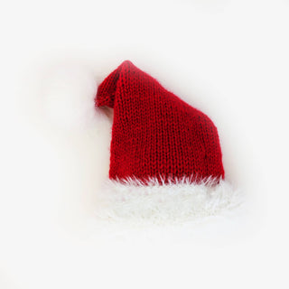 Furry Santa Beanie Hat for Baby Huggalugs Size: XS (newborn)