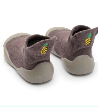 Organic Cotton Barefoot Sock Shoes – Play-Proof Comfort| Fruity Gripper Sock Shoes ozznekshoes Size: 6 - 12 Months Color: Rust