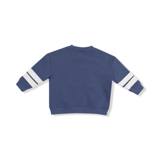 Cozy Drop Sleeve Sweatshirt with Varsity Stripes Sweatshirts 940A Angel Dear Size: 6-12M