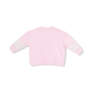 Cozy Drop Sleeve Sweatshirt with Varsity Stripes - Pink 940A Angel Dear Size: 6-12M