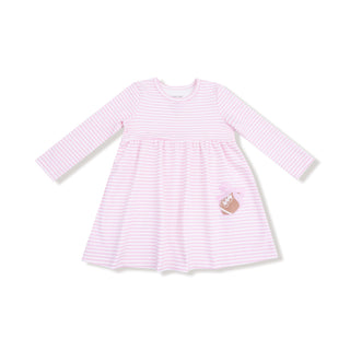 Long Sleeve Play Dress, Stripes with Football 952A Angel Dear Size: 6-12M