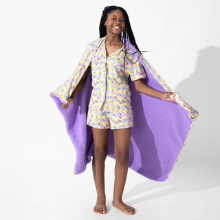 Bamboo Sherpa Blanket - Clueless As If! Bellabu Bear Size: 45 x 60 in