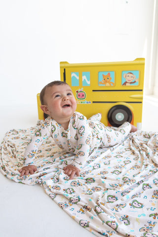 Dream Big Little Co x CoComelon JJ Musical Melon Dream Romper The Dream Romper DREAM BIG LITTLE CO Size: Preemie