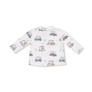 Polo with Cargo Pants, Zooming Golf Carts 968 Angel Dear Size: 3-6M