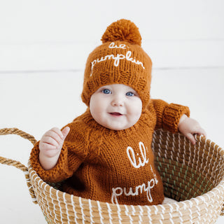 Lil' Pumpkin Sweater for Baby & Toddler Huggalugs Size: 0-6 months