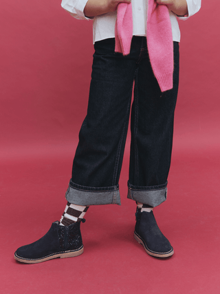 Olivia Navy Boots childrenchic