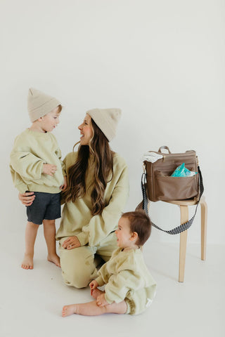 Diaper Bag - Taupe Diaper Wet Bags Diaper Bag forever french baby