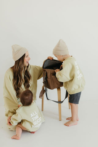 Diaper Bag - Taupe Diaper Wet Bags Diaper Bag forever french baby
