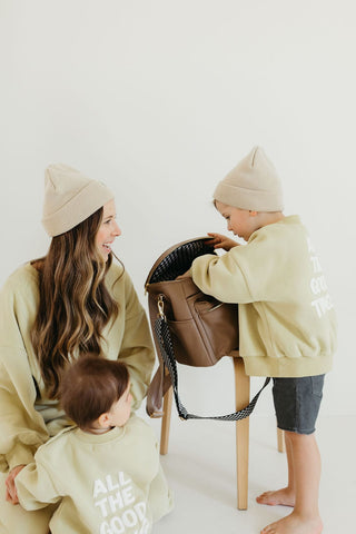 Diaper Bag - Taupe Diaper Wet Bags Diaper Bag forever french baby
