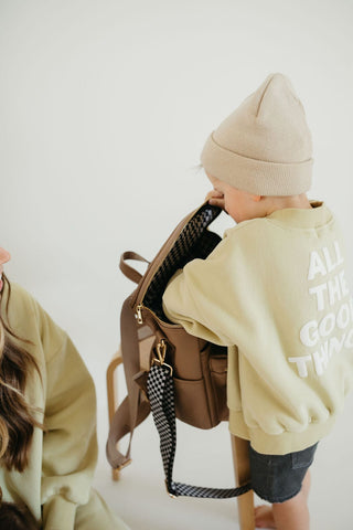 Diaper Bag - Taupe Diaper Wet Bags Diaper Bag forever french baby