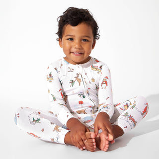 Bamboo Convertible Footie Romper - Santa's Workshop Baby & Toddler Sleepwear Bellabu Bear Size: 18-24 Months