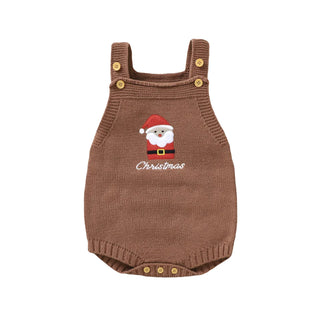 Newborn Knitted Christmas Romper