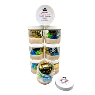 Pirate-Themed Play Dough Party Favors for Kids' Birthday Celebration Sensory Activity Bin Playful Little Minds Select Desired Quantity Of Jars: 8 I would like: Generic Birthday Label That Matches Theme