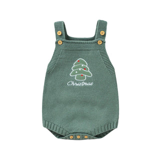Newborn Knitted Christmas Romper