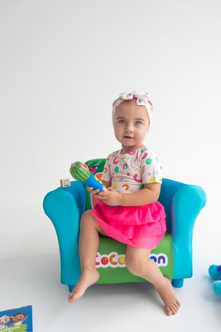 Dream Big Little Co x CoComelon Alphabet Dream Tutu Short Sleeve Bodysuit DressThe Dream Tutu Bodysuit DressDREAM BIG LITTLE COSize: 0-3M