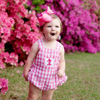 Hot Pink First Birthday Bubble Girl Bubble Seven Lantern Lane Size: 12M