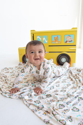 Dream Big Little Co x CoComelon JJ Musical Melon Dream Romper The Dream Romper DREAM BIG LITTLE CO Size: Preemie