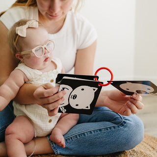 The Original, High Contrast (Black, White, Red) Flashcards for Baby Toy Genius Babies Toys