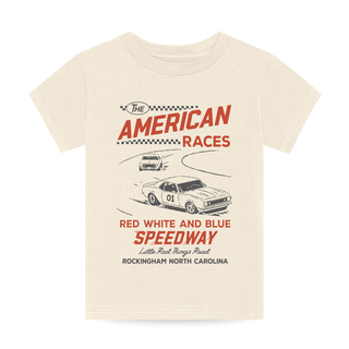 The All American Races Tee - CreamT-ShirtLITTLE RAD THINGSSize: 12/18M