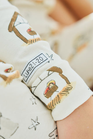 Away in a Manger PJ Long Sleeve Set Cotton Two Piece Holy Pals Size: 2
