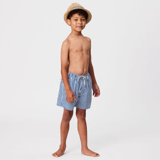 Denim Stripe Comfort Lined Swim Short Snapper Rock Size: 4 (3-4y)