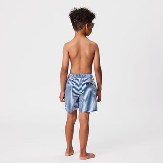 Denim Stripe Comfort Lined Swim Short Snapper Rock Size: 4 (3-4y)