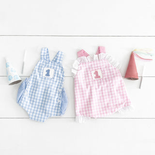 Baby Girl Smocked First Birthday Bubble Girl Bubble Seven Lantern Lane Size: 12M