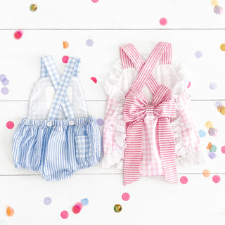 Baby Girl Smocked First Birthday Bubble Girl Bubble Seven Lantern Lane Size: 12M
