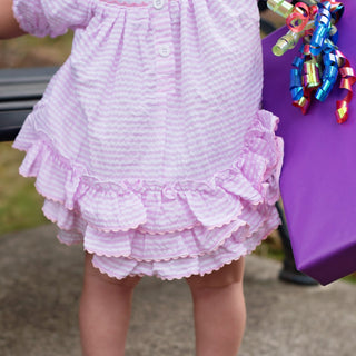 Smocked Birthday Girl Bubble Girl Bubble Seven Lantern Lane Size: 12M