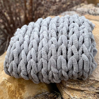 INFINITE CHUNKY KNIT BLANKET | MINKY | LITTLE - MISTKids BlanketBIG LOViE