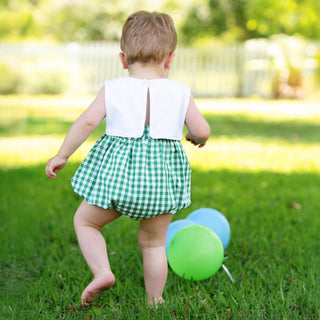Baby Boy First Birthday Golf Hole-In-One Reversible Golf Bubble Baby One-Pieces Seven Lantern Lane Size: 12M