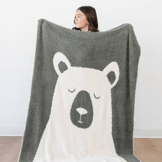 Double-Layer Bamboni® Receiving Blankets Saranoni Color: Bear Double Layer