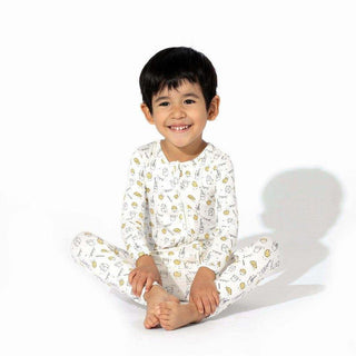 Bamboo Convertible Footie Romper - Milk and Cookies Baby & Toddler Sleepwear